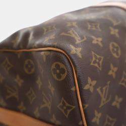 Pre Owned Louis Vuitton Vintage Brown Monogram Keepall Bandouliere 45