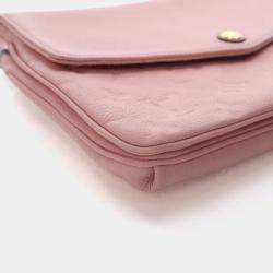 Pre Owned Louis Vuitton Pink Empriente Twice Crossbody Bag