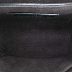 Pre Owned Louis Vuitton Black Brown Limited Edition Calfskin and Monogram Reverse Studded Night Lights Twist MM