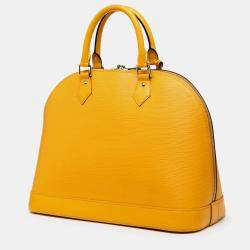 Pre Owned Louis Vuitton Yellow Epi Alma MM