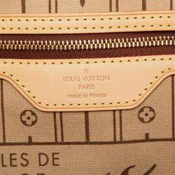 Pre Owned Louis Vuitton Brown Monogram Neverfull MM