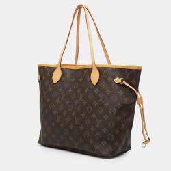 Pre Owned Louis Vuitton Brown Monogram Neverfull MM