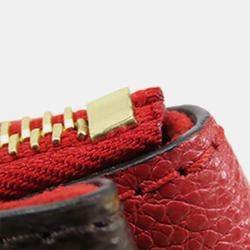 Pre Owned Louis Vuitton Brown Red Monogram Surene BB