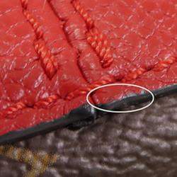 Pre Owned Louis Vuitton Brown Red Monogram Surene BB