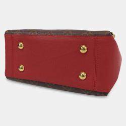 Pre Owned Louis Vuitton Brown Red Monogram Surene BB
