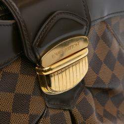 Pre Owned Louis Vuitton Brown Damier Ebene Sistina MM