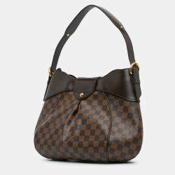 Pre Owned Louis Vuitton Brown Damier Ebene Sistina MM