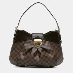 Pre Owned Louis Vuitton Brown Damier Ebene Sistina MM