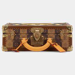 Pre Owned Louis Vuitton Brown Monogram Nigo Cotteville 40