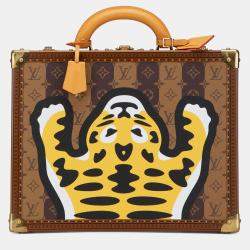 Pre Owned Louis Vuitton Brown Monogram Nigo Cotteville 40