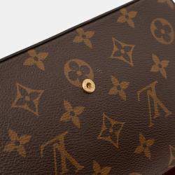 Pre Owned Louis Vuitton Brown Monogram Pochette Felicie