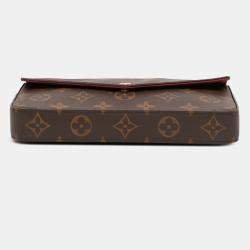 Pre Owned Louis Vuitton Brown Monogram Pochette Felicie