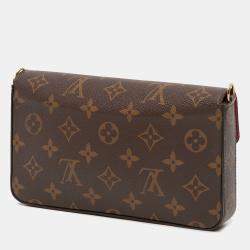 Pre Owned Louis Vuitton Brown Monogram Pochette Felicie