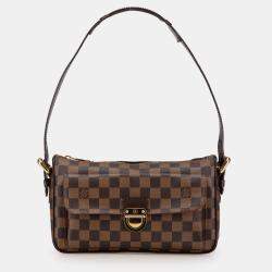 Pre Owned Louis Vuitton Brown Damier Ebene Ravello GM