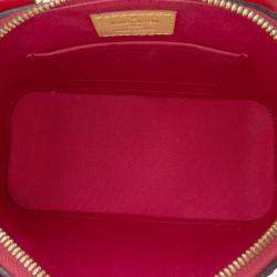 Pre Owned Louis Vuitton Red Monogram Vernis Alma BB
