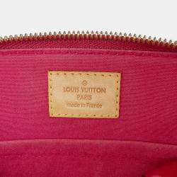 Pre Owned Louis Vuitton Red Monogram Vernis Alma BB