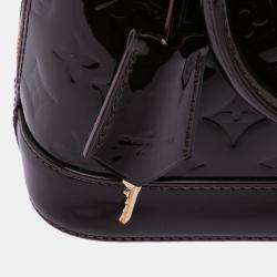 Pre Owned Louis Vuitton Purple Monogram Vernis Alma BB