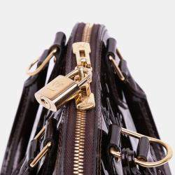 Pre Owned Louis Vuitton Purple Monogram Vernis Alma BB