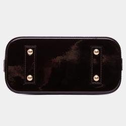 Pre Owned Louis Vuitton Purple Monogram Vernis Alma BB