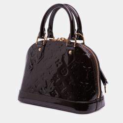 Pre Owned Louis Vuitton Purple Monogram Vernis Alma BB