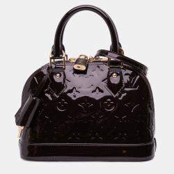 Pre Owned Louis Vuitton Purple Monogram Vernis Alma BB