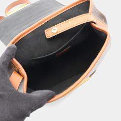 Pre Owned Louis Vuitton Dauphine Backpack  Pvc-Coated Canvas And Leather  Monogram Reverse  Brown
