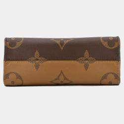 Pre Owned Louis Vuitton Monogram Reverse Giant On-The-Go Pm Handbag