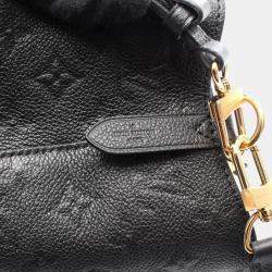 Pre Owned Louis Vuitton Neonoe Handbag  Leather Monogram Empreinte  Black