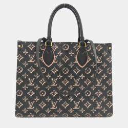 Pre Owned Louis Vuitton Fall For You OnTheGo Black Coated Canvas MM Handbag