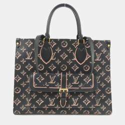 Pre Owned Louis Vuitton Fall For You OnTheGo Black Coated Canvas MM Handbag