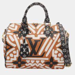 Pre Owned Louis Vuitton Speedy Bandouliere 25 LV Crafty  Orange/Multicolor Coated Canvas Monogram Giant Handbag