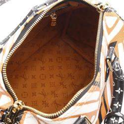 Pre Owned Louis Vuitton Speedy Bandouliere 25 LV Crafty  Orange/Multicolor Coated Canvas Monogram Giant Handbag