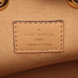 Pre Owned Louis Vuitton Neonoe MM  Brown/White Monogram Empreinte Leather Shoulder Bag