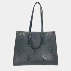Pre Owned Louis Vuitton OnTheGo Black Monogram Empreinte GM 2-Way Shoulder Bag