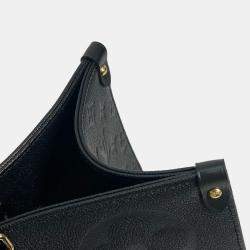 Pre Owned Louis Vuitton OnTheGo Black Monogram Empreinte GM 2-Way Shoulder Bag