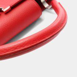 Pre Owned Louis Vuitton Capucines Parnassus Red Leather PM Handbag