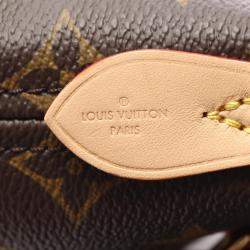 Pre Owned Louis Vuitton Neverfull Bb Monogram Brown Coated Canvas Leather Handbag