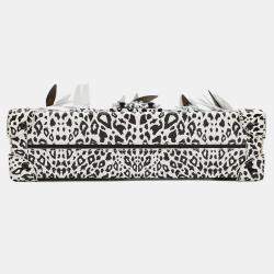Pre Owned Louis Vuitton Petite Malle Shoulder Bag  Dalmatian Nether Feather  Black