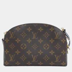 Pre Owned Louis Vuitton Brown Monogram Bee Alma Chain Shoulder Bag