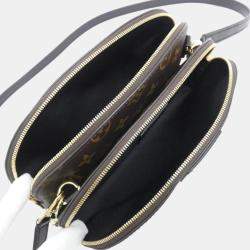 Pre Owned Louis Vuitton Brown Monogram Bee Alma Chain Shoulder Bag