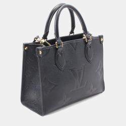 Pre Owned Louis Vuitton OnTheGo Black  Monogram Empreinte PM Handbag