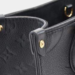 Pre Owned Louis Vuitton OnTheGo Black  Monogram Empreinte PM Handbag