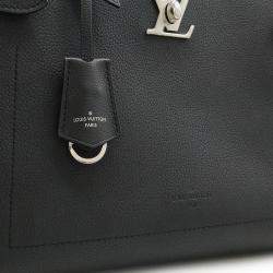 Pre Owned Louis Vuitton Lock Me Day Handbag  Tote Bag  Shoulder Leather  Noir  Black