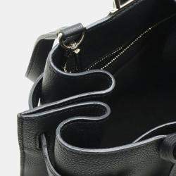 Pre Owned Louis Vuitton Lock Me Day Handbag  Tote Bag  Shoulder Leather  Noir  Black