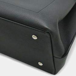 Pre Owned Louis Vuitton Lock Me Day Handbag  Tote Bag  Shoulder Leather  Noir  Black