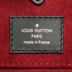 Pre Owned Louis Vuitton Two-Tone Monogram Empreinte On-The-Go Mm Tote Bag Black/Beige Leather