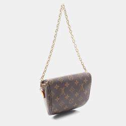 Pre Owned Louis Vuitton Mini Bum Bag  Handbag  Coated Canvas And Leather  Monogram  Brown