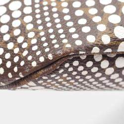 Pre Owned Louis Vuitton Neverfull Mm Tote Bag  Coated Canvas-Coated Canvas And Leather  Monogram Wave  White/Brown