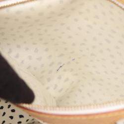 Pre Owned Louis Vuitton Neverfull Mm Tote Bag  Coated Canvas-Coated Canvas And Leather  Monogram Wave  White/Brown