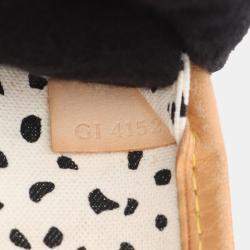 Pre Owned Louis Vuitton Neverfull Mm Tote Bag  Coated Canvas-Coated Canvas And Leather  Monogram Wave  White/Brown